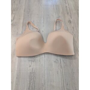 Knix Contour Bra Size 8 Wireless‎ Beige Comfort Everyday Plunge Style